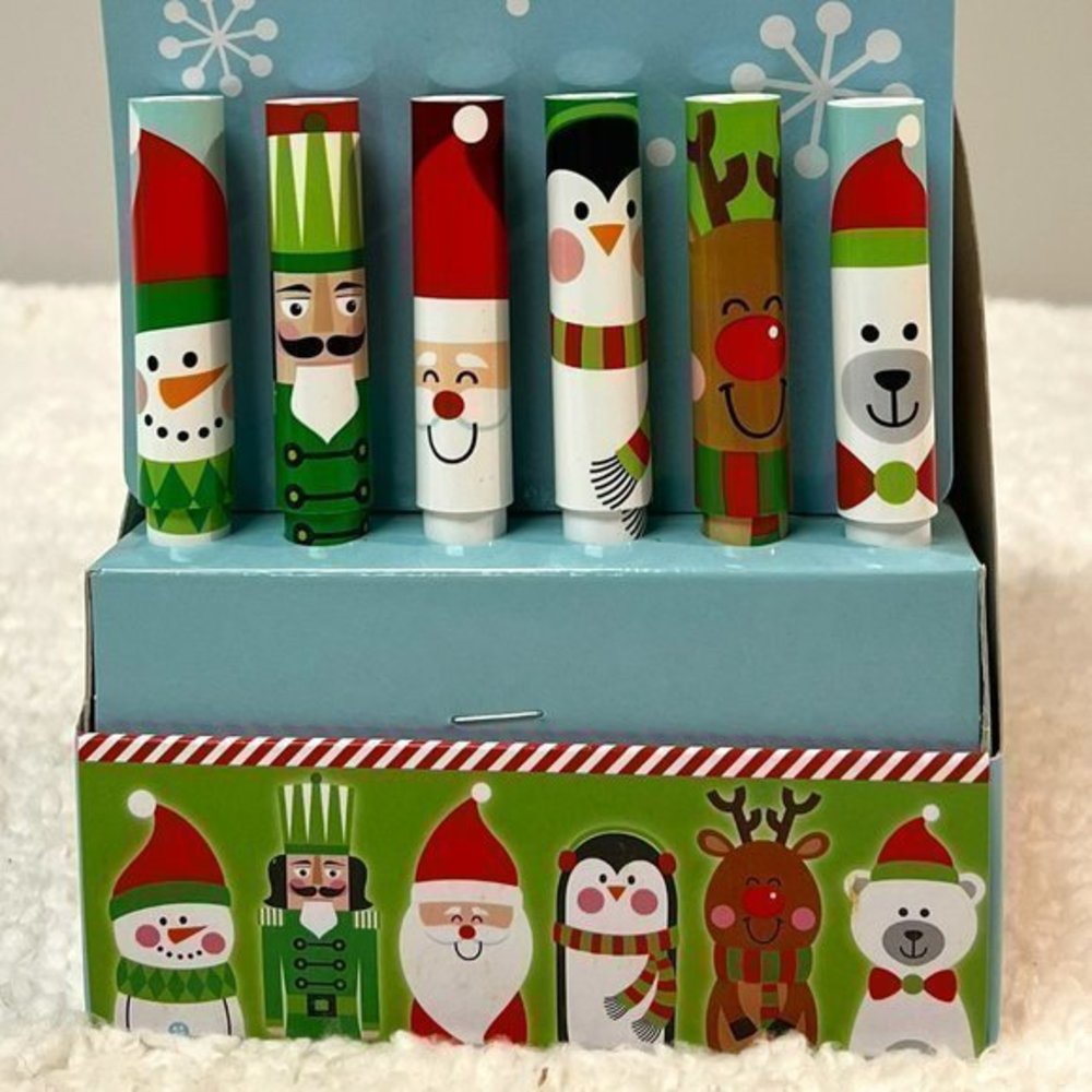OOLY Holly Jolly Holiday Writers Ink Pen Set of 6